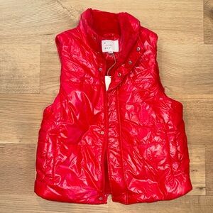 New with tags A New Day Red Puffer Vest women’s size small